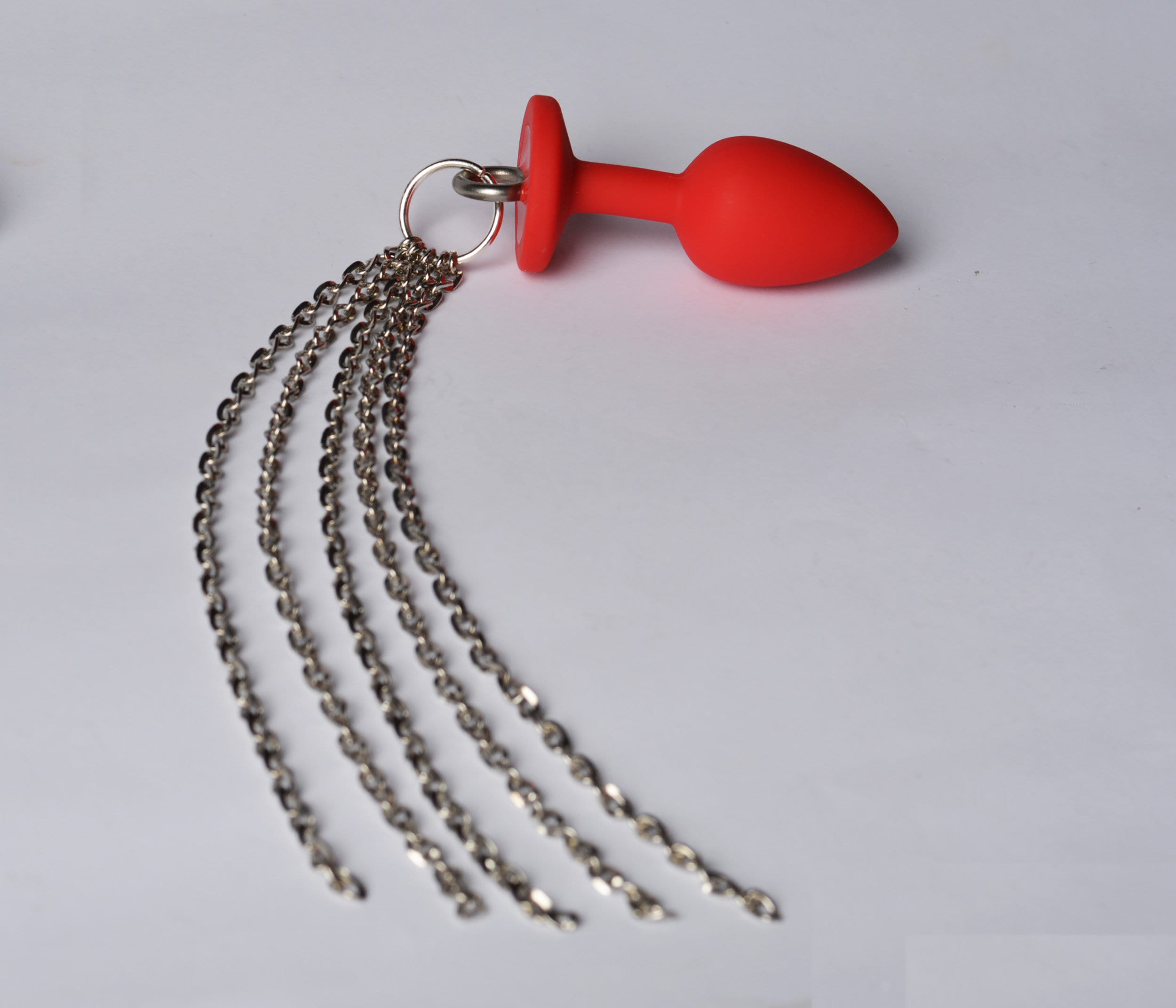 Red Chain Anal Plug Butt Plug With Chain Tail Anal Sex Toy In Etsy