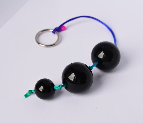 X Large anal beads Adult sex toy Black butt beads BDSM anal Etsy.