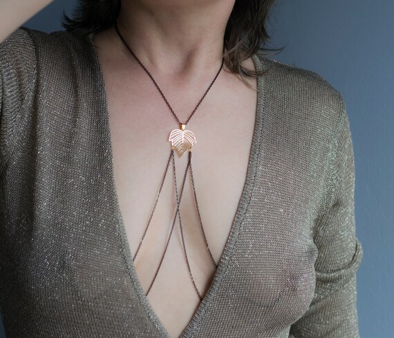 Nipple on sale chain necklace