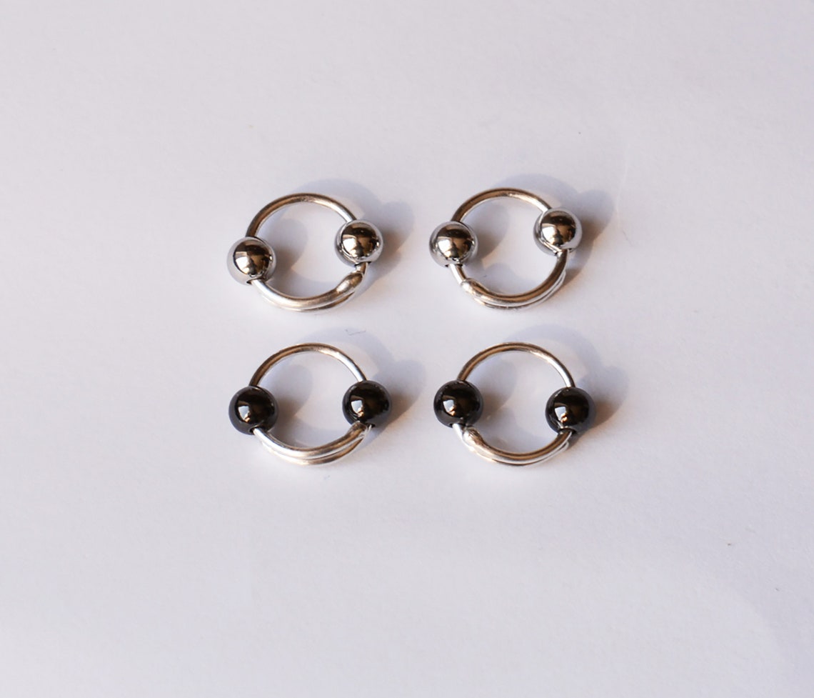 Fake Nipple Piercing Rings Non Piercing Nipple Barbells Fake Etsy