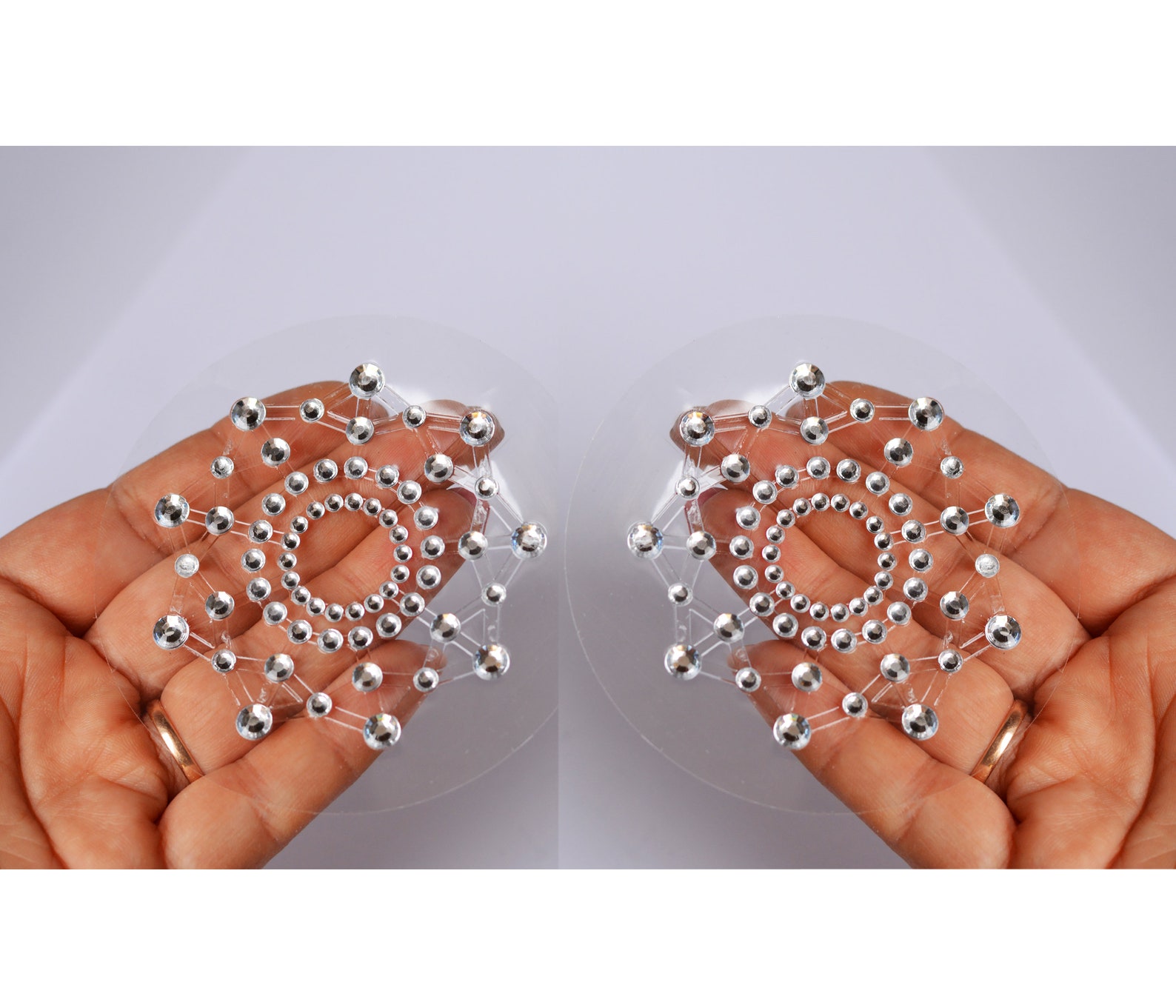 2 Rhinestones nipple Pasties OPEN PASTIES erotic nipple | Etsy