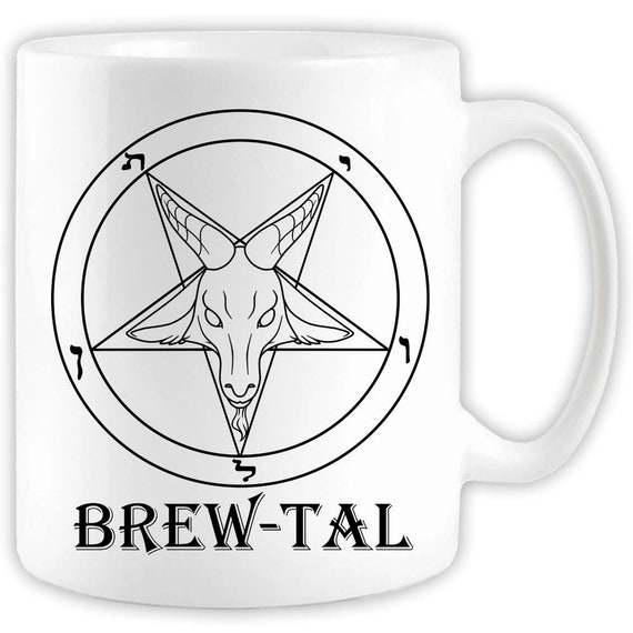Brew-tal Baphomet Pentagram Coffee Mug (black
