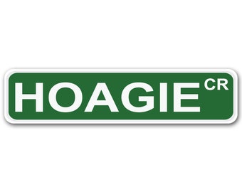 Hoagie Circle 4" x 17" Aluminum Street Sign