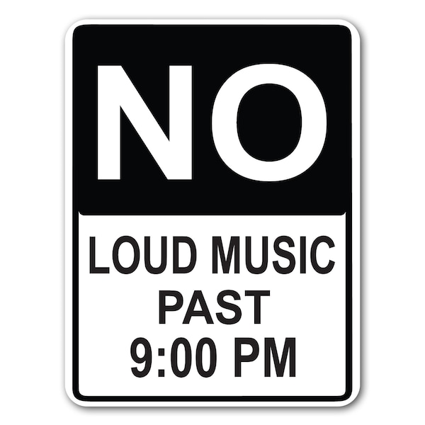 Loud Music Sign Etsy
