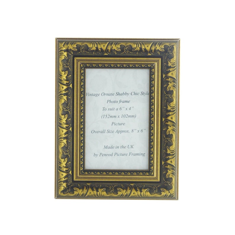Handmade Ornate Dark Gold Vintage Antique Shabby Chic Style Image 0