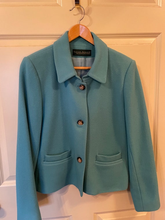 Harvey Bernard wool jacket with matching turtlenec