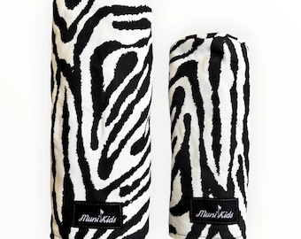 Zebra Print Golf Headcovers: Canvas Golf Headcover