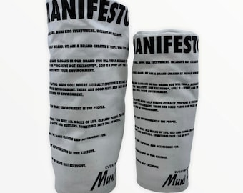 Manifesto Golf Headcover: Canvas Fleece-Lined Driver & Fairway
