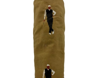 Patiently Waiting Golf Headcover: Canvas Driver Head Cover