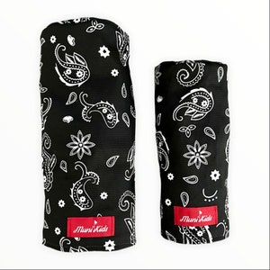 Golf Headcover | Bandana Golf Headcovers (Black) | Muni Kids®