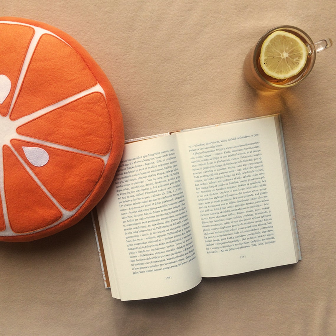 Handmade Orange Fruit Pillow Home Decor Gift Cute Fruit Etsy