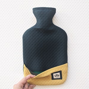 Green Hot Water Bottle 2 Litre used for improving sleep, pain relief or just for keeping warm image 4