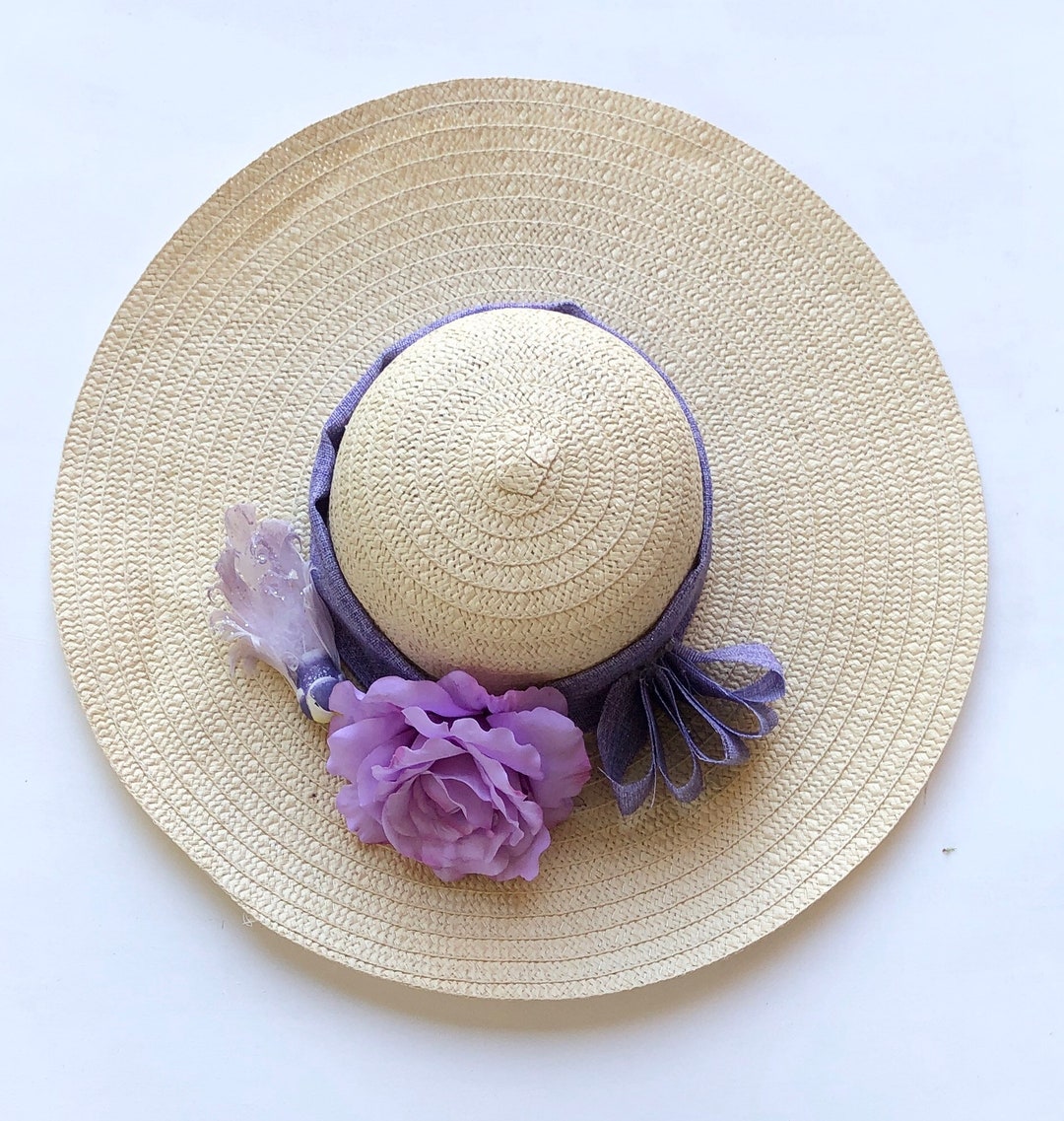 Purple Derby Hat Etsy
