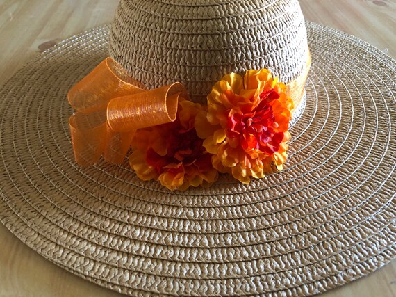 orange derby hat
