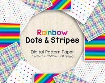 Rainbow Dots & Stripes