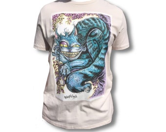 Cheshire Cat from Alice in Wonderland T-Shirt by Andy Meanock