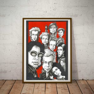 Caricature of The Lost Boys, A3 Eco Friendly, Cult Caricature Poster/Print