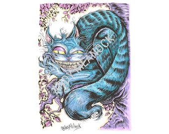 Caricature of Alice in Wonderland - The Cheshire Cat