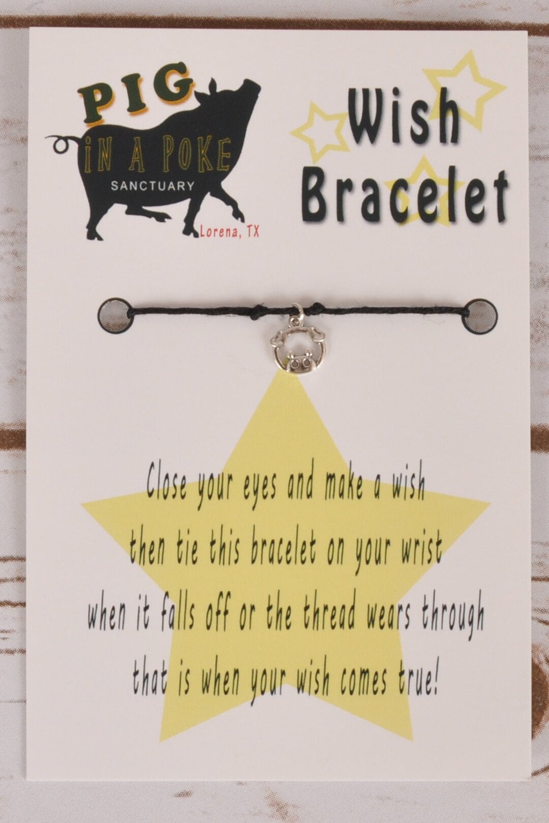Buy Pig Wish Bracelet: Handmade Charm Anklet, Pig Lover Gift