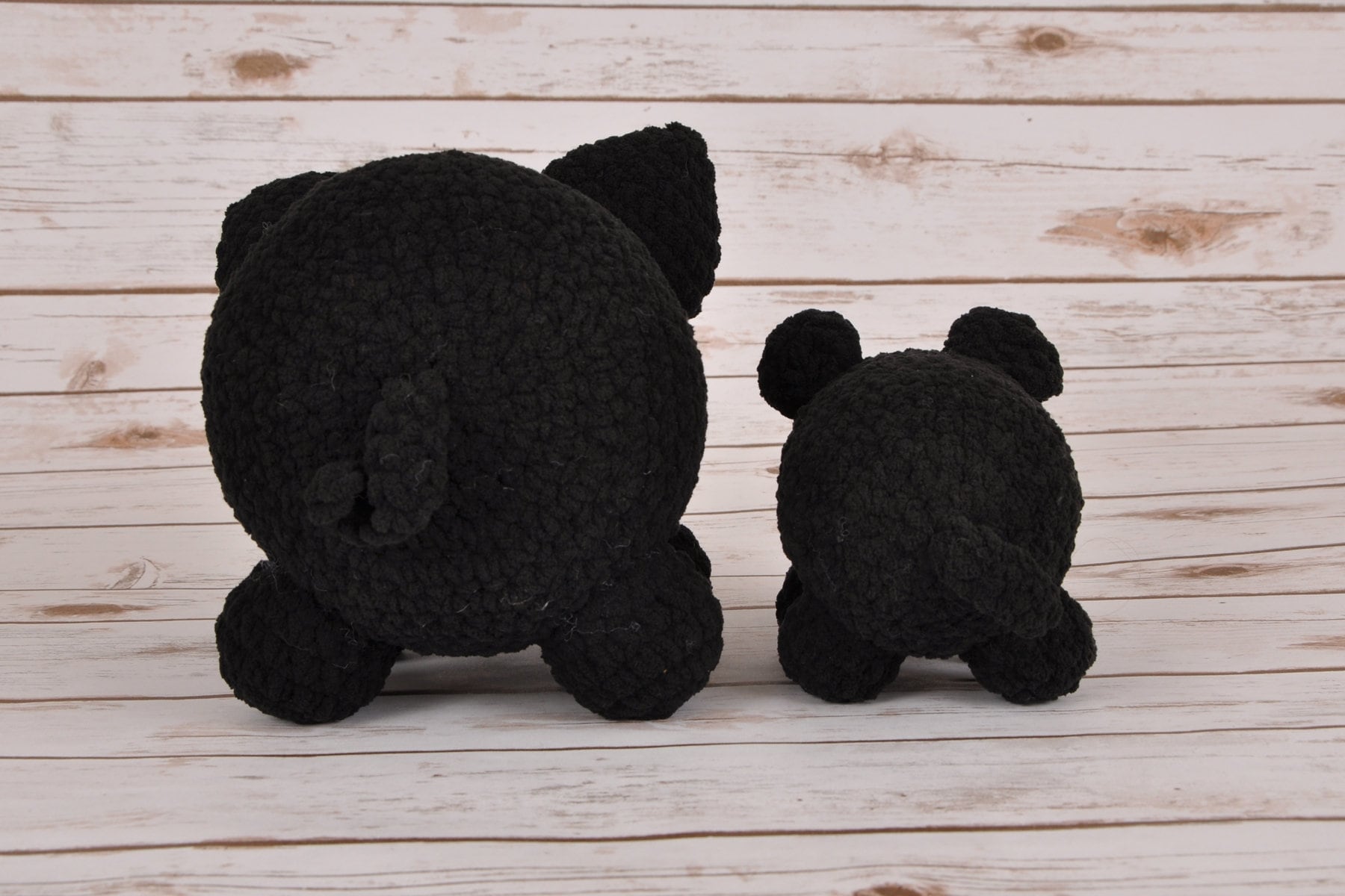 Crochet Black Mini Potbelly Pig Hand Made Item Piggy Etsy