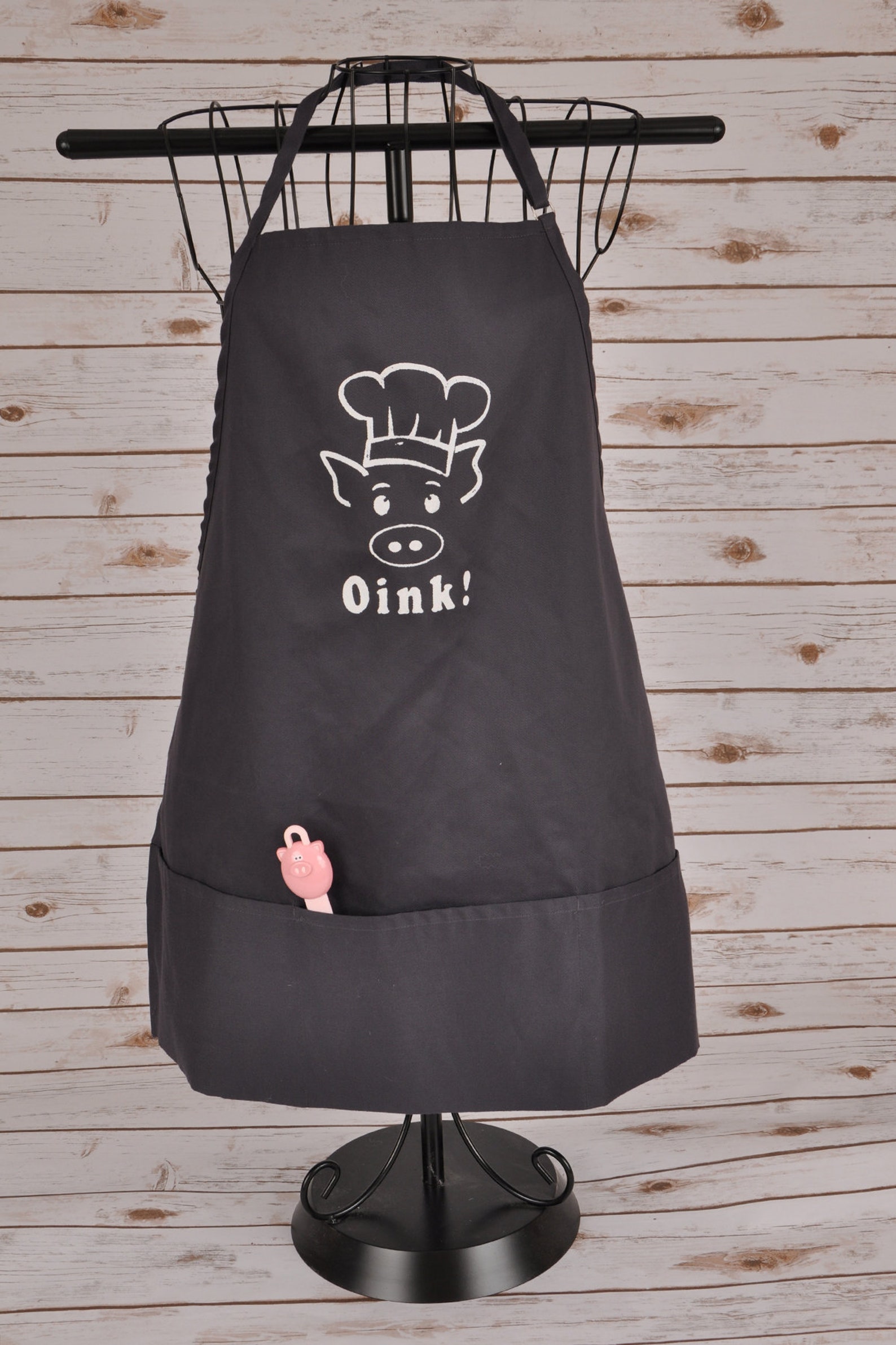 Screen Printed Pig Apron Oink Hand Made Item Mini Pig Etsy