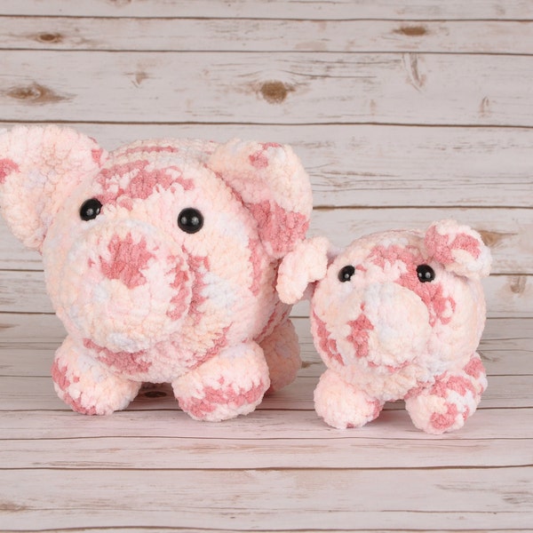 Crochet Pig, Crochet Animal, Pig Plush, Pig Gift, Pig Stuffed Animal, Pig Lover Gift, Pig, Stuff Pig, Amigurumi, Birthday Gift, Baby Gift