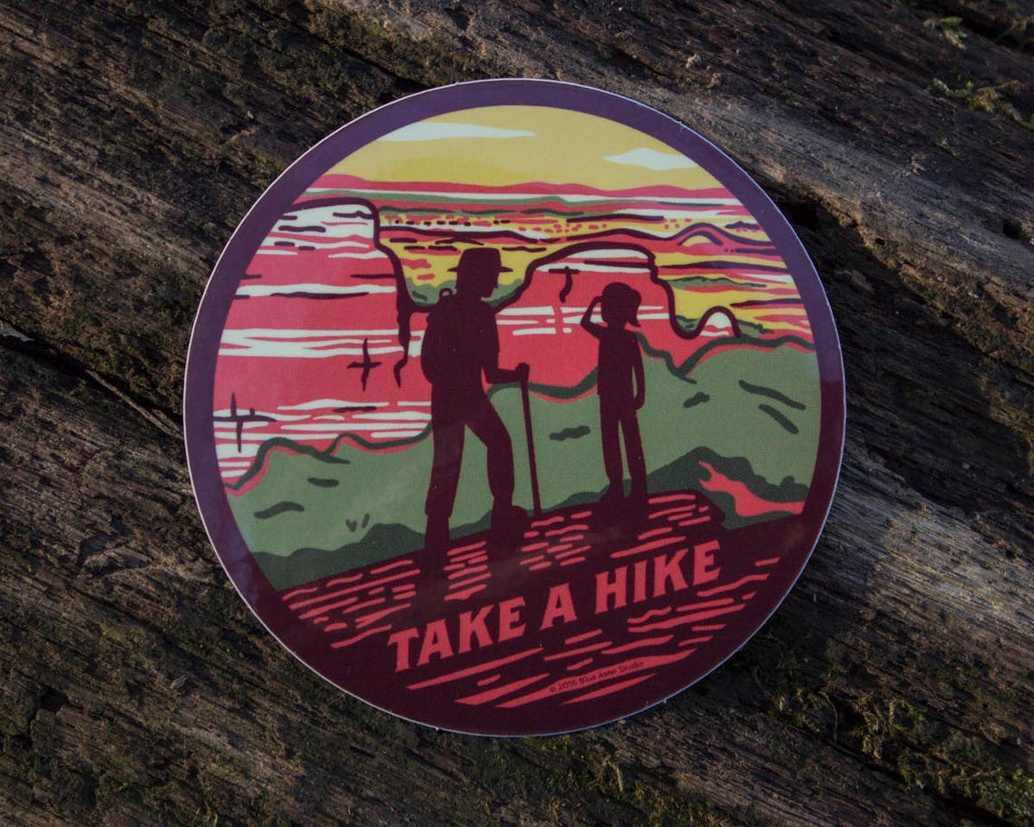 Take A Hike Sticker Vinyl Sticker Hiking Sticker | Etsy