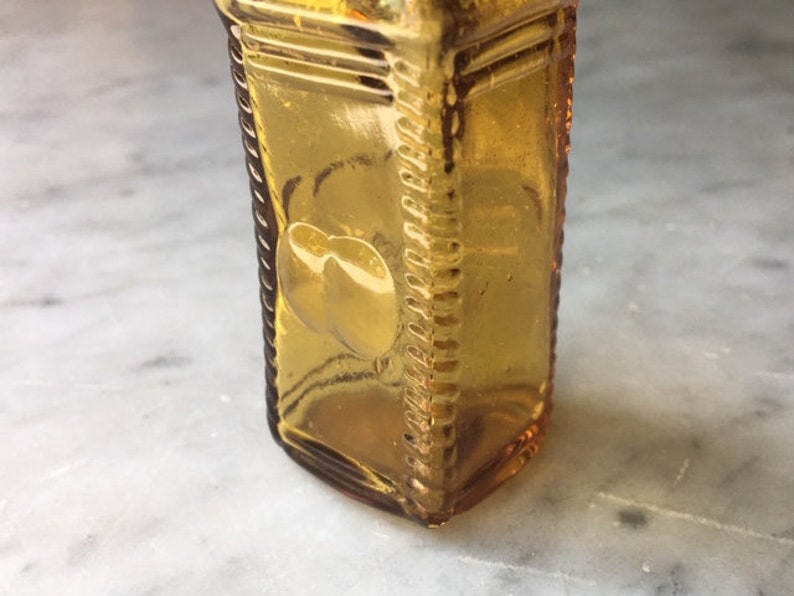 Vintage Amber Glass Mini Bitters Bottle Phil Berrings Apple Etsy