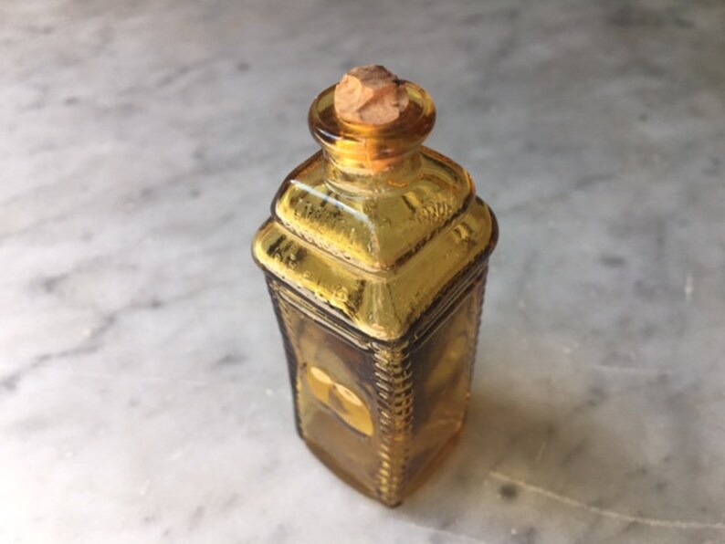 Vintage Amber Glass Mini Bitters Bottle Phil Berrings Apple Etsy