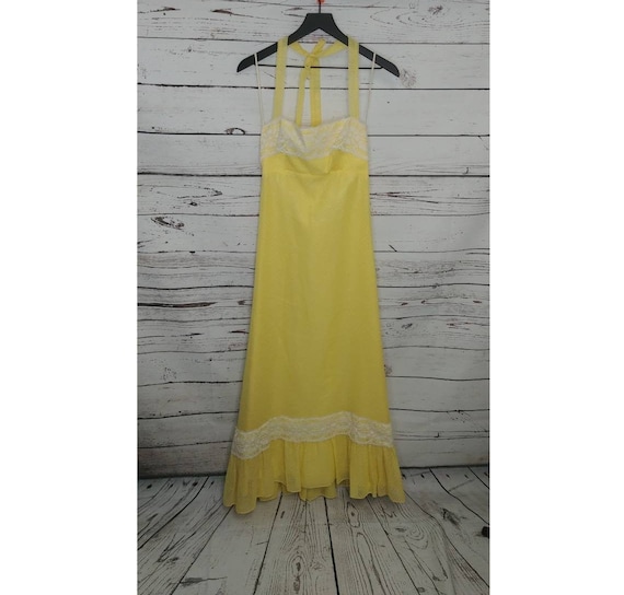 Yellow Polka Dot Prairie Sundress - image 1