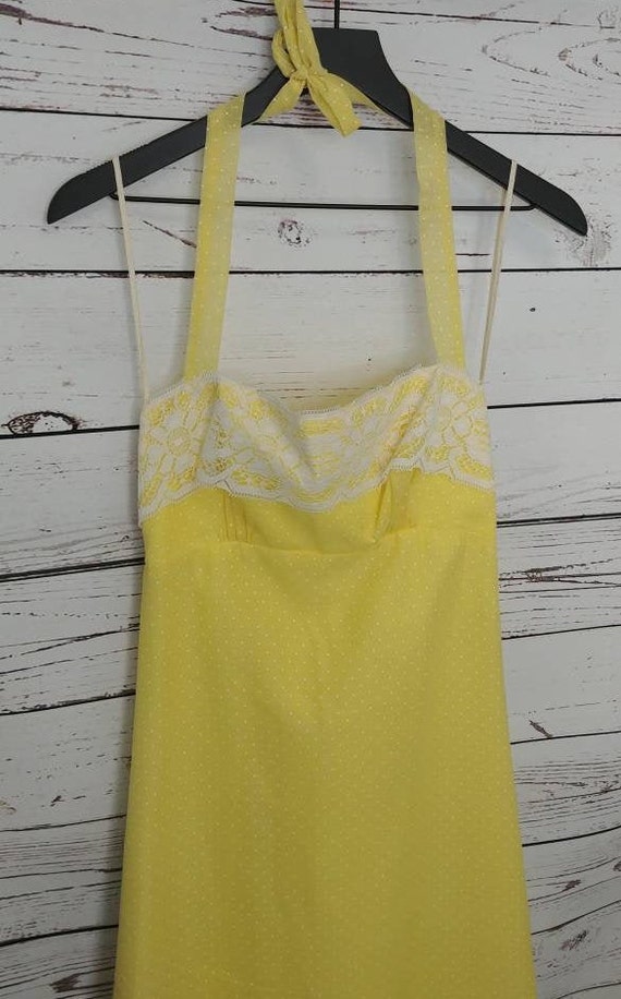 Yellow Polka Dot Prairie Sundress - image 3