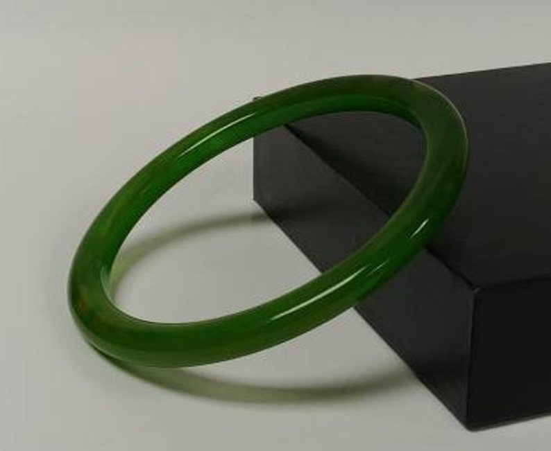 Marbled Green Bakelite Bangle