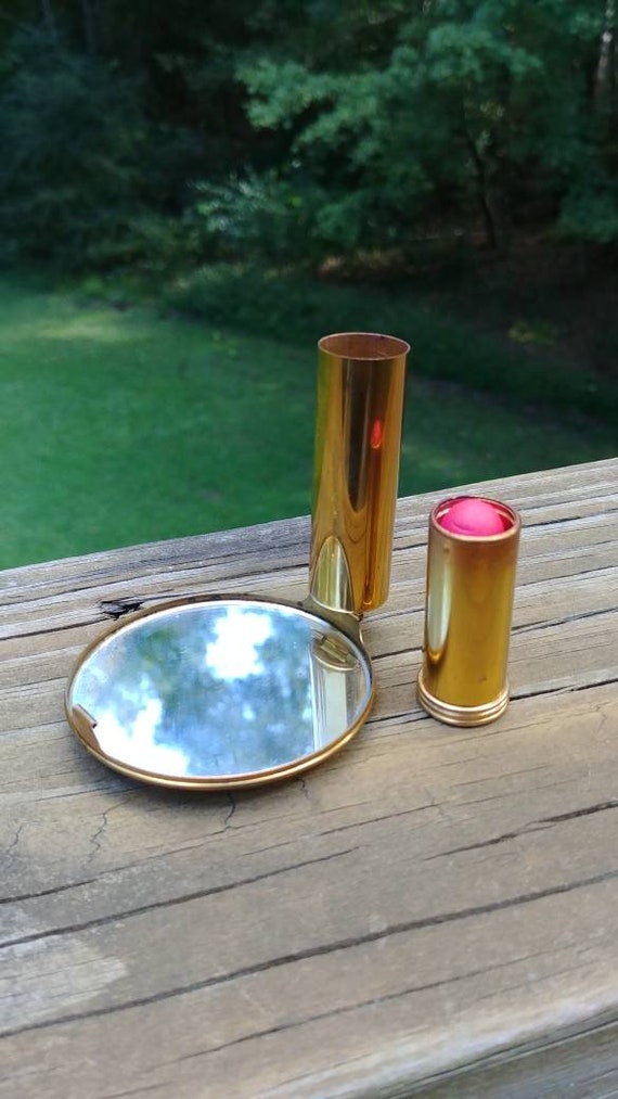 Lipstick and Mirror Compact