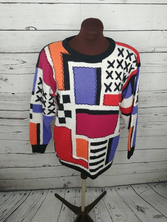 Vintage Western Connection Color Block Sweater