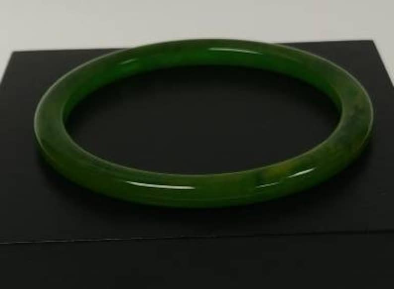 Marbled Green Bakelite Bangle
