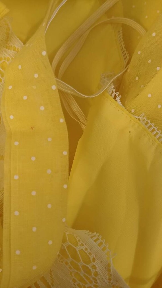 Yellow Polka Dot Prairie Sundress - image 6