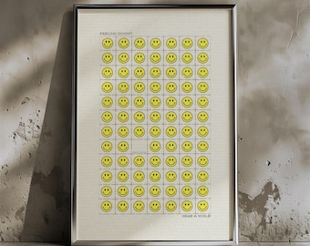 Smiley Face Art Print: Cheerful Wall Decor by Jonas Loose