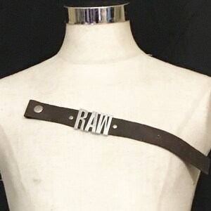 Replaceable front strap for Brown  Y Leather Harness