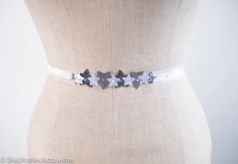 silver bridesmaid belt