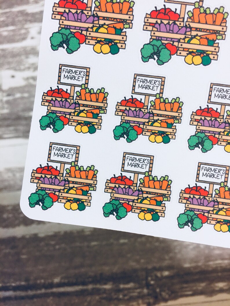 Farmers Market Sticker Flea Market Sticker OutDoor Market Etsy