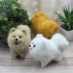 Pomeranian dog handmade toy