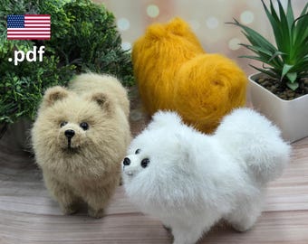 ポメラニアン・スピッツの子犬：リアルなぬいぐるみ犬、OOAK