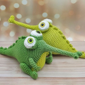 Handmade Crocodile Gharial (exclusive crochet toy)