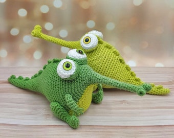 Handmade Crocodile Gharial (exclusive crochet toy)