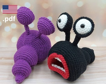 Crochet leech Giruda PATTERN in English Tutorial PDF Crochet DIY Gift for crocheter