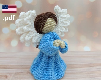 Crochet Сhristmas angel PATTERN in English Tutorial PDF Crochet DIY Gift for crocheter