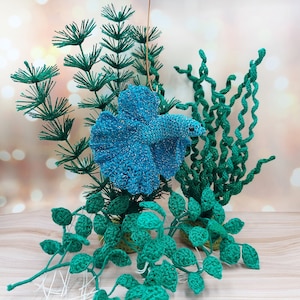 Add a touch of aquatic charm to your home. Easy-to-follow Siamese Fighting Fish crochet pattern for both beginners and experts.
