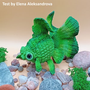 Crochet Goldfish Telescope PATTERN Tutorial PDF pez Crochet DIY Regalo para crocheter imagen 7