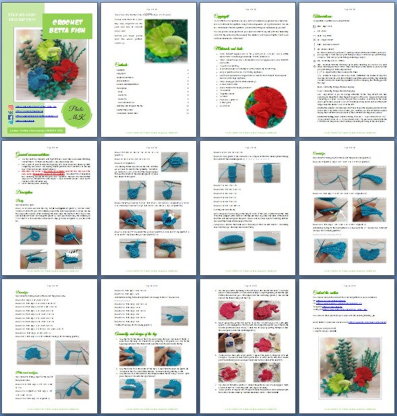 Unleash your creativity with our Betta Fish crochet pattern. Ideal for fish lovers and those who adore decorative aquarium designs.