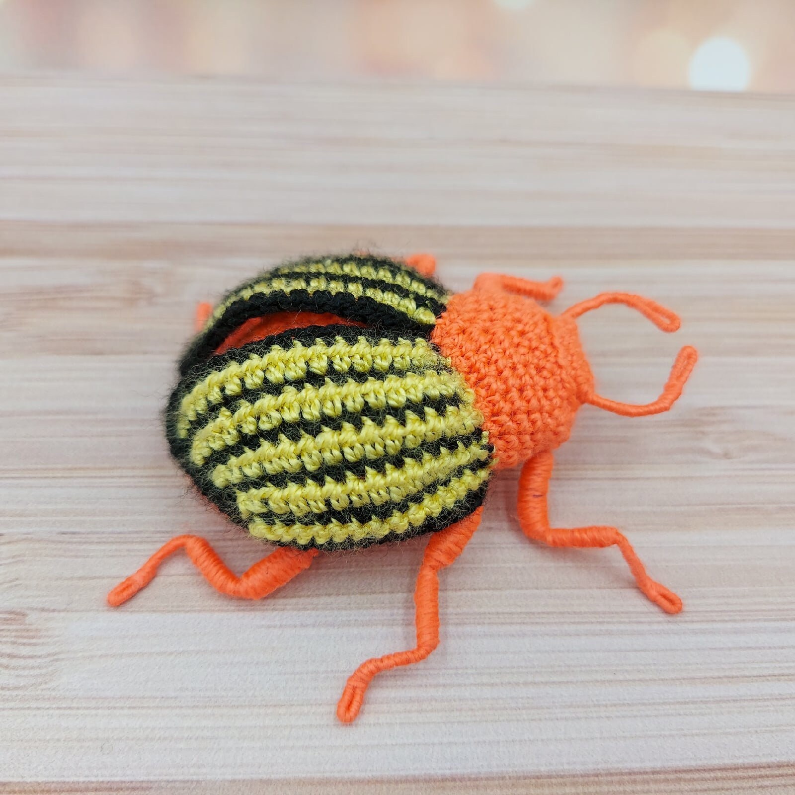 Crochet Colorado Potato Beetle PATTERN in English Tutorial PDF Etsy